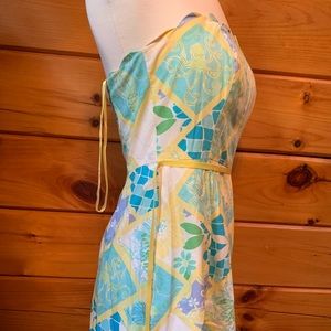 Vintage Lilly Pulitzer strapless dress